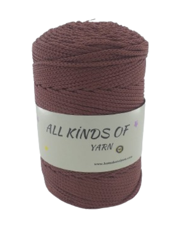 Polyester Makrome Bordo