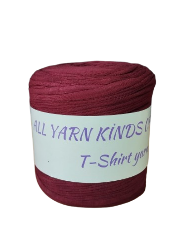 T-shirt ipliği Açık Bordo
