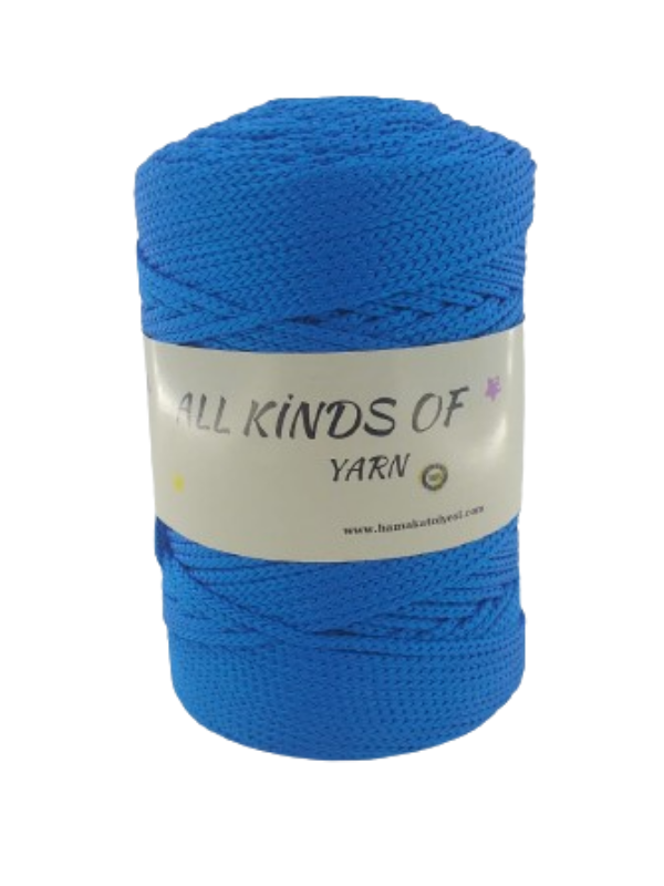 Polyester Makrome Mavi